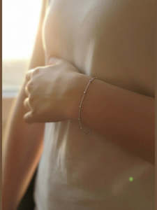 Fine Sterling Silver Satellite Bracelet