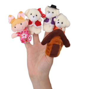 Goldilocks and the Three Bears Finger Puppets (set of 5)