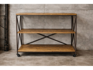Industrial Shelves On Wheels