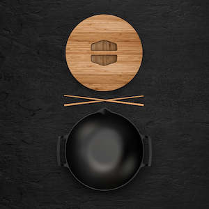 Cast Iron Cookware: The Takumi Wok Set by Ironclad Co. Handcrafted 31cm Cast Iron Wok