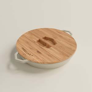 36cm Satin Enamel Grande Legacy Pan & Serving Lid