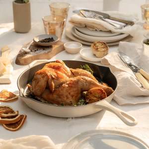 Legacy Pan | 28cm Satin Enamel Cast Iron | Salt Stone