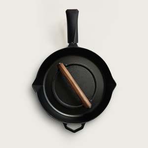The Father's Day 28cm Satin Enamel Legacy Pan, Snug & Burger Press Bundle