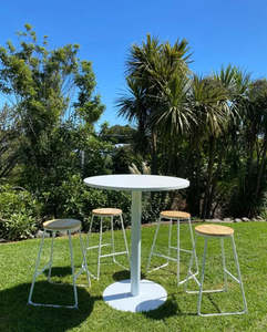 White Bar Stools - White Wooden