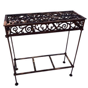 Hire Tables: Wrought iron signing table