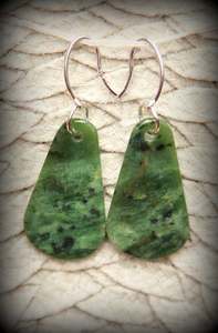 Earrings: Greenstone Earrings item #7342