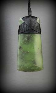 Toki Adze: Greenstone Toki Pendant item # 7297