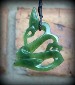 Manaia: Greenstone / Pounamu  Manaia Pendant 7162