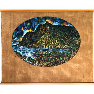 Untitled – oil on hessian