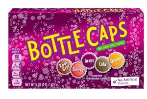 Grocery: Bottle Caps, Soda Pop Flavored Candy, 5 oz Theater Box