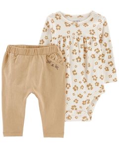Girls Clothing In Stock: Carters Baby 2-Piece Leopard Bodysuit Pant Set