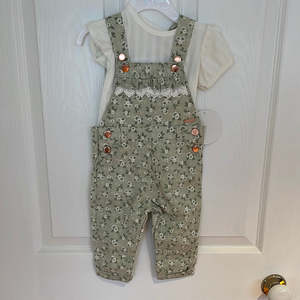 Girls Clothing In Stock: Overalls & T Shirt Set