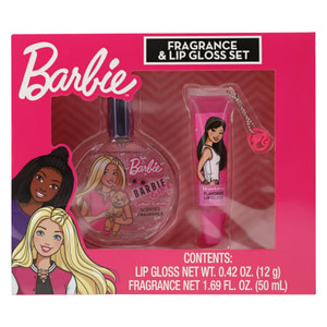 Kids Beauty: Barbie Character Fragrance & Lip Gloss Set