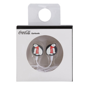 Electronics: Coca Cola Polar Bear Earbuds