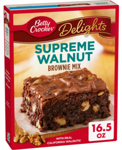 Betty Crocker Delights Supreme Walnut Brownie Baking Mix 16.5oz
