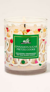 Three Wick Candle: Cinnamon Sugar Pretzel Cookie  Single Wick Candle