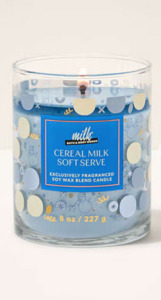 Cereal Milk Soft Serve  Single Wick Candle