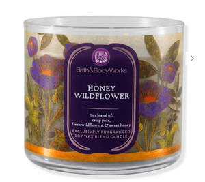 Three Wick Candle: Honey Wildflower 3 Wick Candle