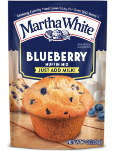 Martha White Blueberry Muffin Mix, 7 oz Bag