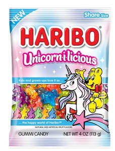 Chocolate Candy: Haribo Unicorn-i-licious Gummy Candy 4oz