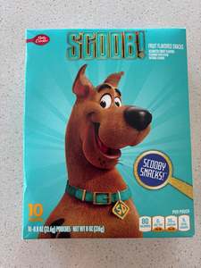 *** Expired *** Scoobi Fruit Snacks 10 Pouches