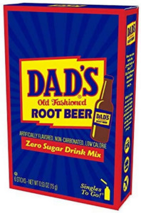 Clearance: Dads Singles To Go Root Beer Sugar Free Drink Mix 6ct