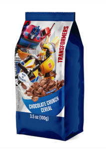 Pantry 1: Transformers Chocolate Crunch Cereal With Vitamins Bag 100g