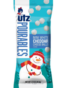 Christmas In Stock 1: Utz Christmas White Cheddar Mini Cheeseballs - 1.75oz