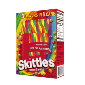 Skittles Rainbow (5 Flavors in 1) Christmas Holiday Candy Canes Stocking Stuffer&hellip;
