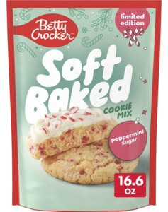 Christmas In Stock 1: Betty Crocker Limited Edition Soft Baked Peppermint Sugar Cookie Mix, 16.6 oz