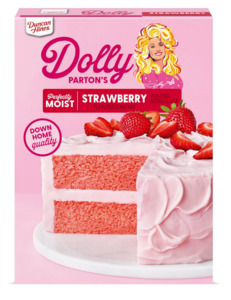 Duncan Hines Dolly Parton's Strawberry Flavored Cake Mix, 15.25 oz.
