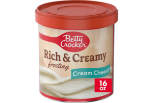 Baking: Betty Crocker Rich and Creamy Frosting, Cream Cheese, Gluten Free, Holiday Baking, 16 oz