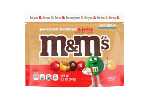 M&M'S Peanut Butter & Jelly Candy - Sharing Size - 8.6 oz
