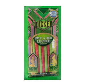 Chocolate Candy: Wicked Sweet & Sour Licorice Candy Filled Ropes 8-Count 2.46oz
