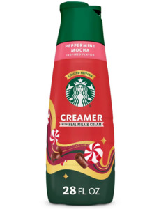 Drinks: Starbucks Peppermint Mocha Coffee Creamer - 28 fl oz