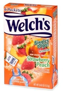 Drinks: Welch's Strawberry Peach Drink Mix, 6-Pack