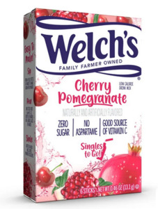Welch's Singles To Go Low Calorie, Cherry Pomegranate Drink Mix