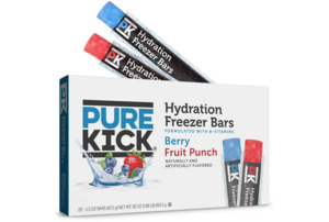 Pure Kick Hydration Freezer Bars Variety pack, Formulated with B Vitamins, Berry&hellip;
