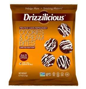 Drizzilicious Cookies & Cream Mini Rice Cakes 0.74oz