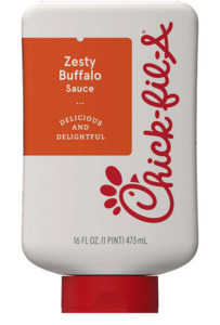 Sauces Dressings: Chick-fil-A Zesty Buffalo Sauce, 16 fl oz Squeeze Bottle