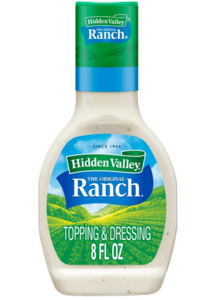 Hidden Valley Gluten Free Original Ranch Salad Dressing and Topping, 8 fl oz
