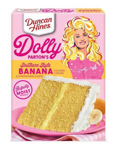 Duncan Hines Dolly Parton's Favorite Banana Flavored Cake Mix, 15.25 oz