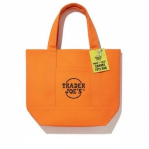Trader Joe's Orange Canvas Mini Tote