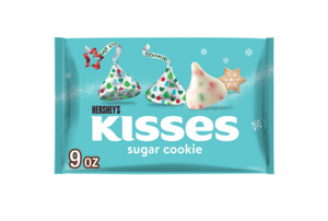 Christmas In Stock 1: Hershey's Kisses Sugar Cookie Flavored Christmas Candy, Bag 9 oz