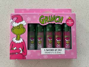 Christmas In Stock 1: The Grinch Flavoured Lip Oils 5ct