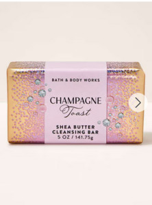 Soap: Champagne Toast  Shea Butter Cleansing Bar