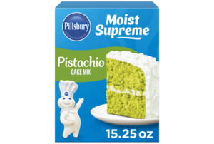 Pillsbury Moist Supreme Pistachio Cake Mix, 15.25 oz Box