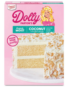 Duncan Hines Dolly Parton's Favorite Coconut Flavored Cake Mix, 15.25 oz