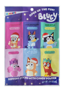 Chocolate Candy: Bluey™ Dipping Sticks With Candy Powder 1.9oz
