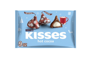Chocolate Candy: Hershey's Kisses Hot Cocoa Flavored Christmas Candy, Bag 9 oz